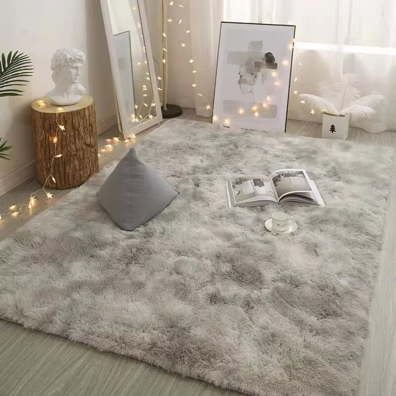 VIKAMA Silk Wool Rug Bedroom Carpet Children Carpet Prayer Rugs Living Room Rug Large Room Decoration