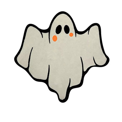 Halloween Rug Cute Halloween Decoration Cartoon Ghost Doormat Entrance Non-Slip Absorbent Room Carpet Home Game Room Carpet