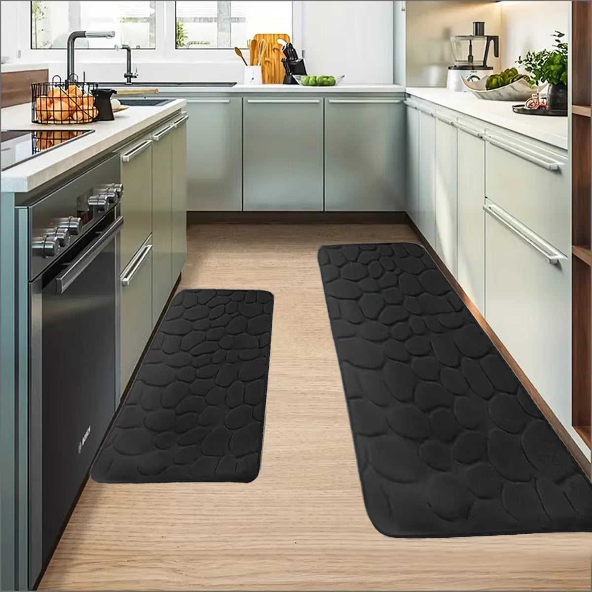 Kitchen Carpet Soft Kitchen Mat Anti-Slip Carpet Water Absorbent Floor Mat Bedroom Mat Home Decoration