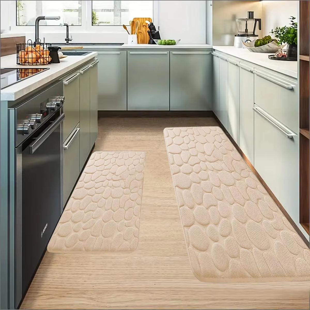 Kitchen Carpet Soft Kitchen Mat Anti-Slip Carpet Water Absorbent Floor Mat Bedroom Mat Home Decoration